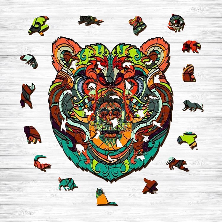 Sunnypuzzle™-BEAR WOODEN PUZZLE
