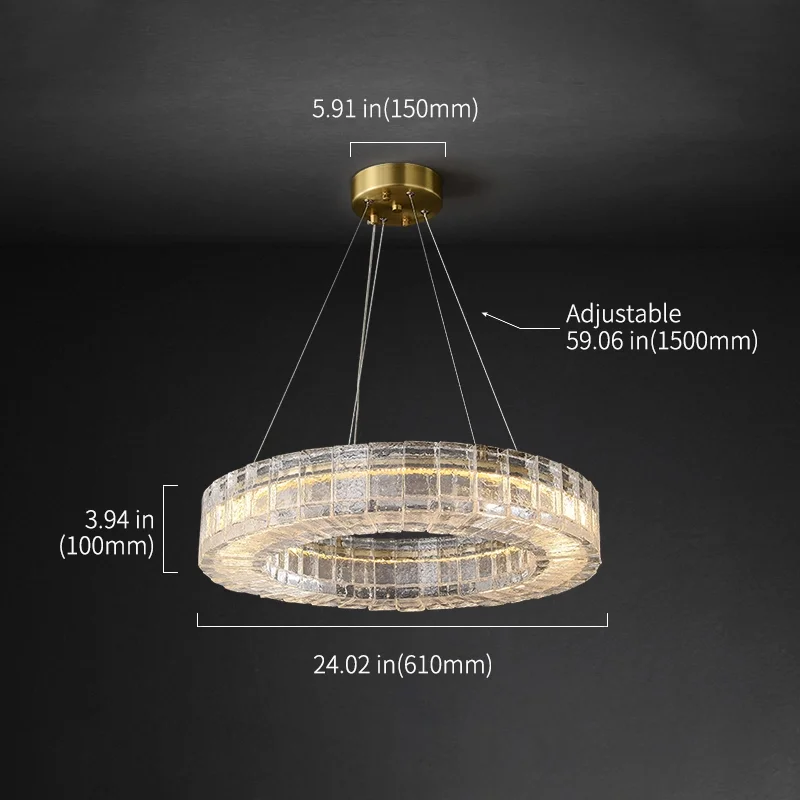 Tessera Ring Chrome Crystal Chandelier JOSENART Josenart