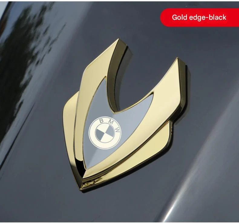 Automotive zinc alloy shield emblem(2PCS)