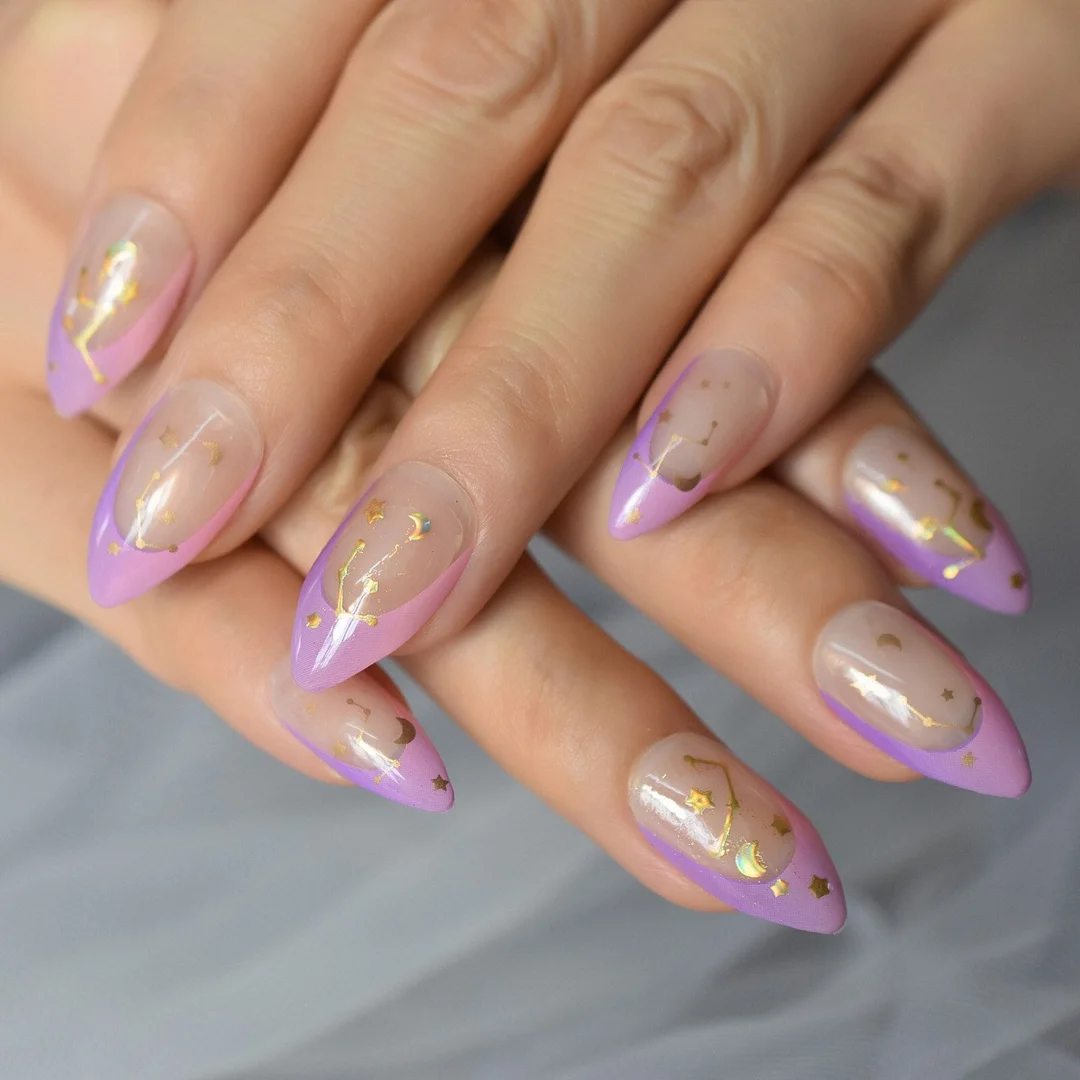 Nails Set Press On Nails With September Designs 2021 Suppkies For Professionals False Nails Acrylic Powder Medium Browns Sep Art-Nail Inspo