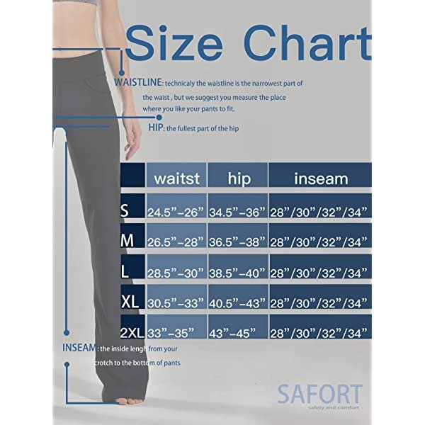 Tall Bootcut Yoga Pants, 4 Pockets, UPF50+ Black, 4 Pockets Large