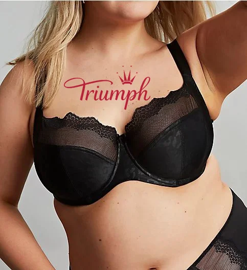 Triumph - (3 sztuki) Bezprzewodowy biustonosz wykonany z bawełny o wyjątkowym kształcie