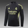Joyfball 2025/2026 Real Madrid Half-Pull Training Suit Dark grey Football Shirt 1:1 Thai Quality