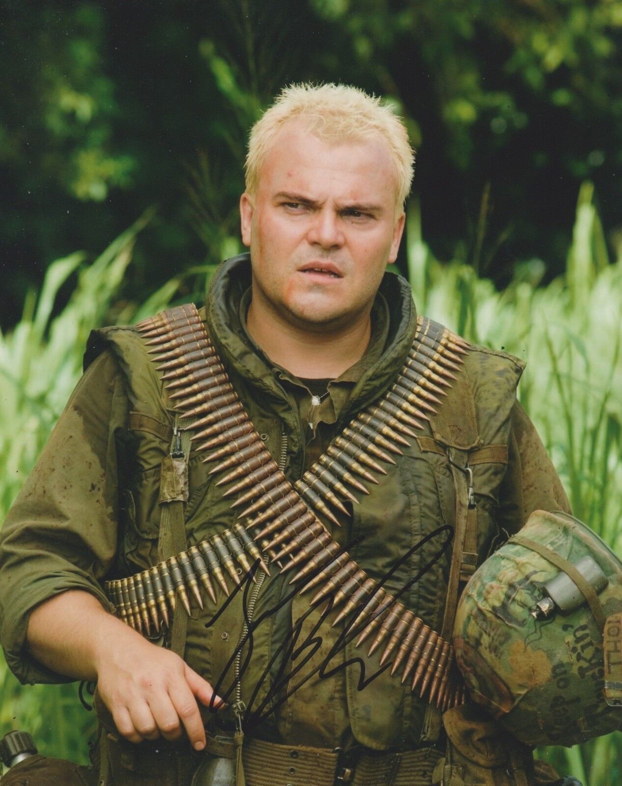 Jack Black Signed Tropic Thunder 10x8 Photo Poster painting AFTAL