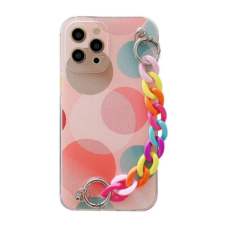 2023 Fashion Colorful Wristband Case For iPhone