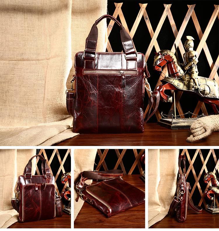 Men's Leather Crossbody Casual Portable Bag