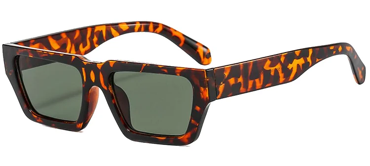 Small Rectangle Retro Sunglasses Men Brand Designer Unique Jelly Gray Square Sun Glasses For Women Ins Popular Hip Hop Shades