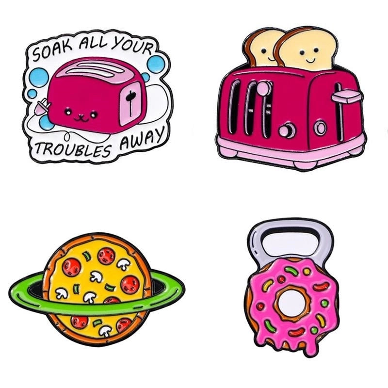 Cartoon Style Ice Cream Alloy Women’s Brooches