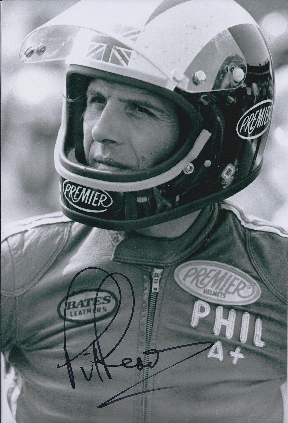 Phil Read SIGNED 12x8 Photo Poster painting AFTAL COA Autograph Racing LEGEND