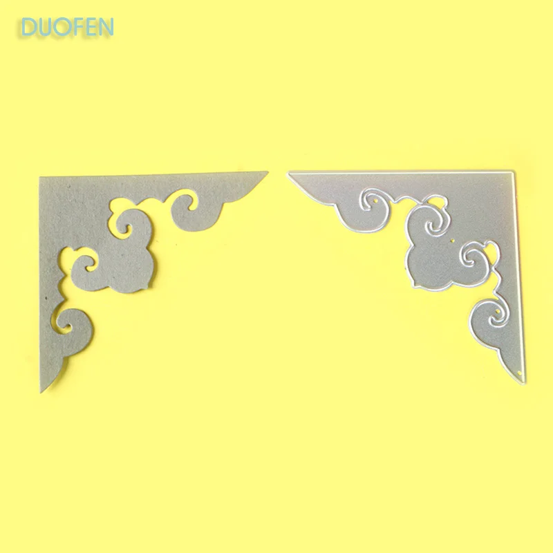 Nigikala European corner stencil metal Cutting die for DIY craft projects Scrapbook Paper Album Papercraft greeting cards decorations