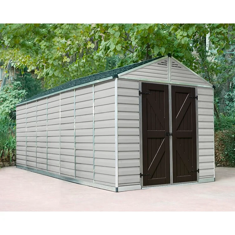SkyLight? 7 ft. 5 in. W x 17 ft. 3 in. D Plastic Storage Shed