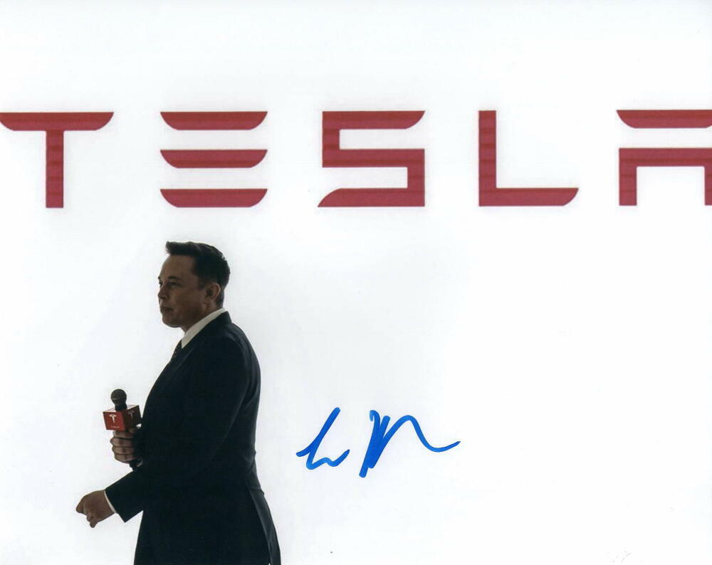 ELON MUSK SIGNED AUTOGRAPH 8X10 Photo Poster painting - TESLA & SPACEX BILLIONAIRE CEO RARE ACOA