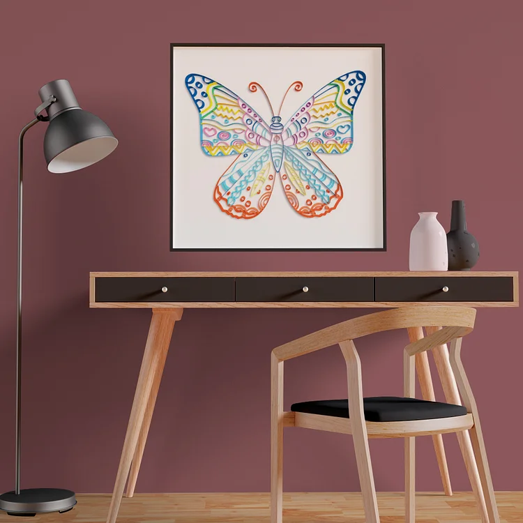 Paper Filigree painting Kit-Butterfly Wings