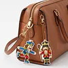 12pcs Holiday Soldier Decor Double-Sided DIY Diamond Painting Keychain Kit