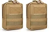 2er Taktische Molle Pouches Kleine Utility Tasche EDC Tasche Gürteltasche Wasserdicht Zubehörtasche Multifunktional Hüfttasche Taillentasche für Wanderausrüstung Outdoor Training