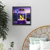 Diamond Painting -DIY Round Drill Butterfly Letter N(40x40cm)