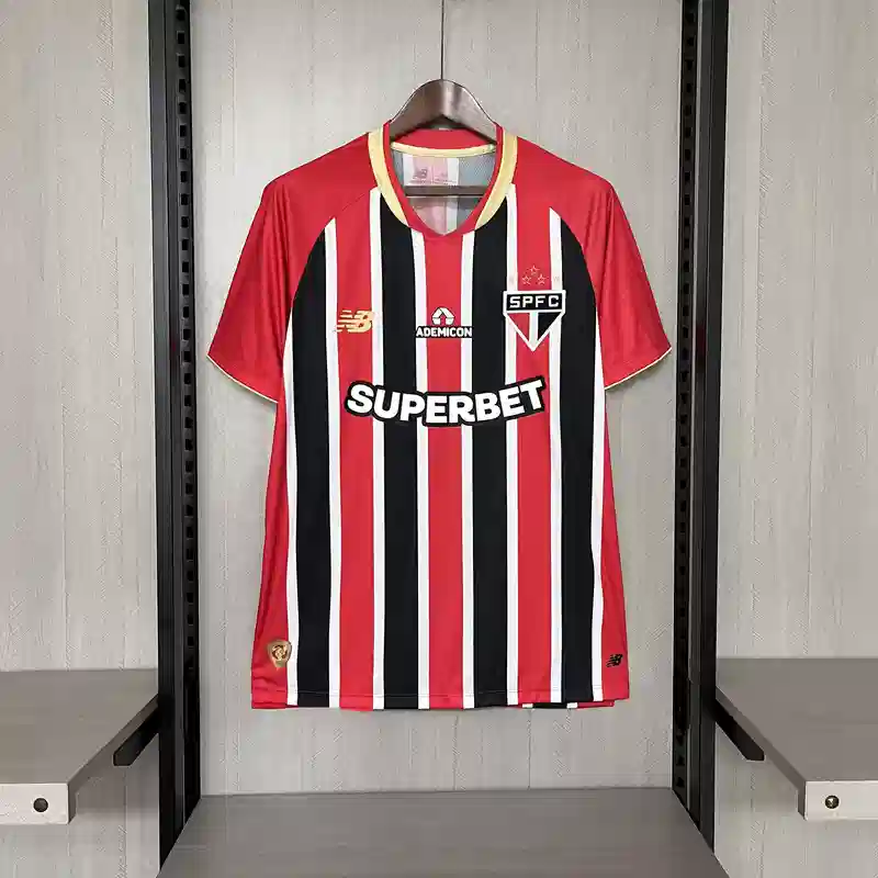 25/26 Sao Paulo Soccer Jersey Away With Sponsors