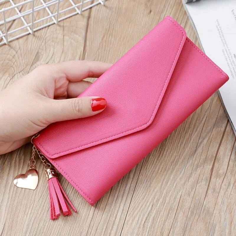 Big Capacity Women's Wallets Dull Polish Leather Wallet Double Zipper Day Clutch Purse Wristlet Coin Purse Card Holder Wallet