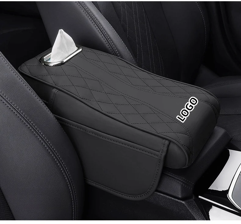 Car multifunctional height increasing and enlarged style armrest box mat