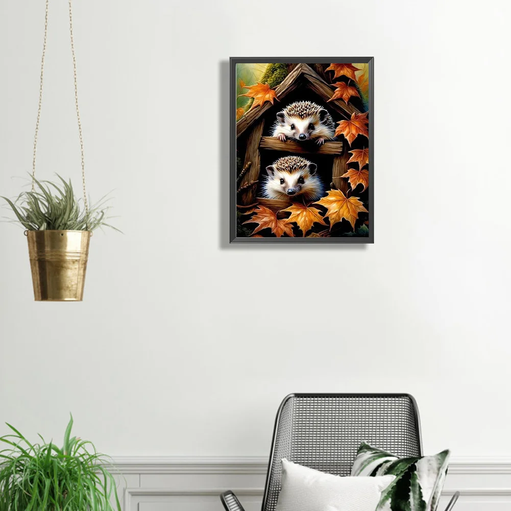 Diamond Painting - Full Square Drill - Hedgehog(Canvas|30*40cm)
