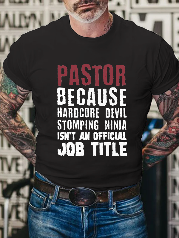 Pastor Because Hardcore Devil T-Shirt