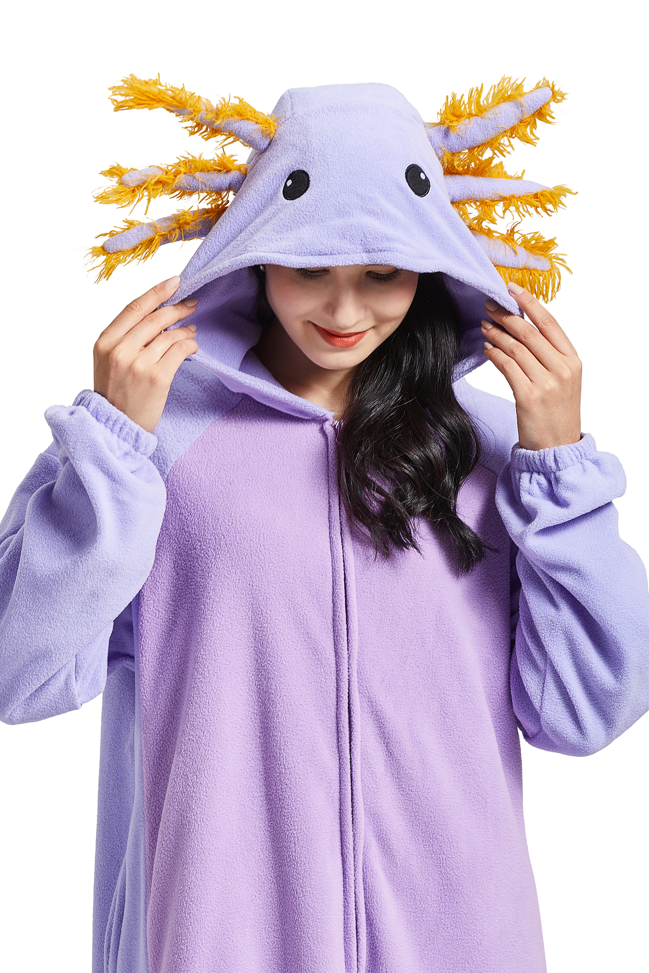 Purple Axolotl Onesie Kigurumi