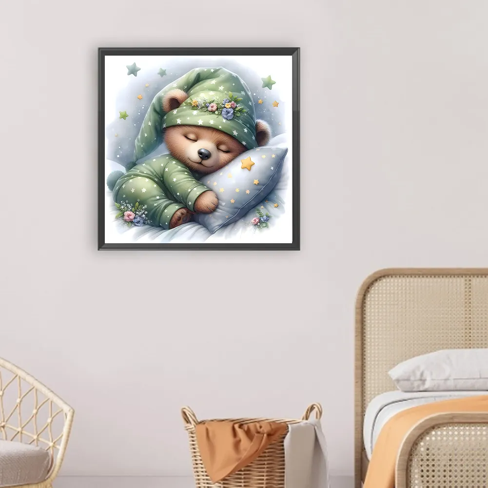 Diamond Painting - Full Round Drill - Bear(Canvas|30*30cm)