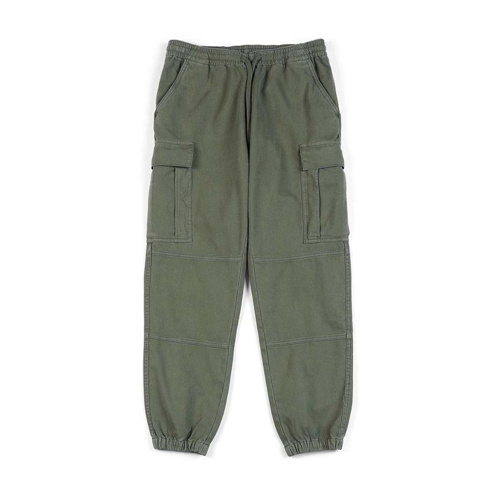 SIMWOOD 2021 Spring New Cargo Pants Men Garment Washed Vintage Drawstring Casual Trousers High Quality Brand Clothing