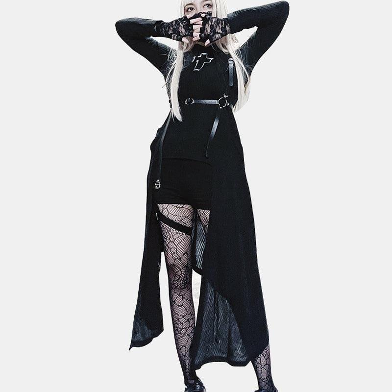 Irregular Knitted Long Dress
