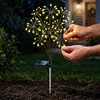 Solar Powered Firework Garden Lights Waterproof Decorative Starburst Fairy Light Easy To Install for Outside Patio Backyard Yard Walkway Decor