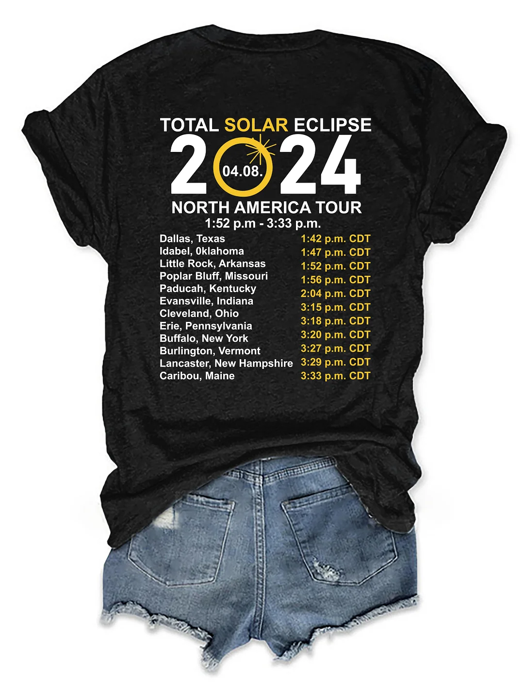 Total Solar Eclipse 2024 T-shirt