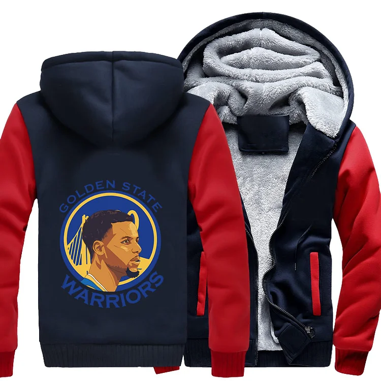 Golden State Warriors Stephen Curry, Basketball Fleece Jacket