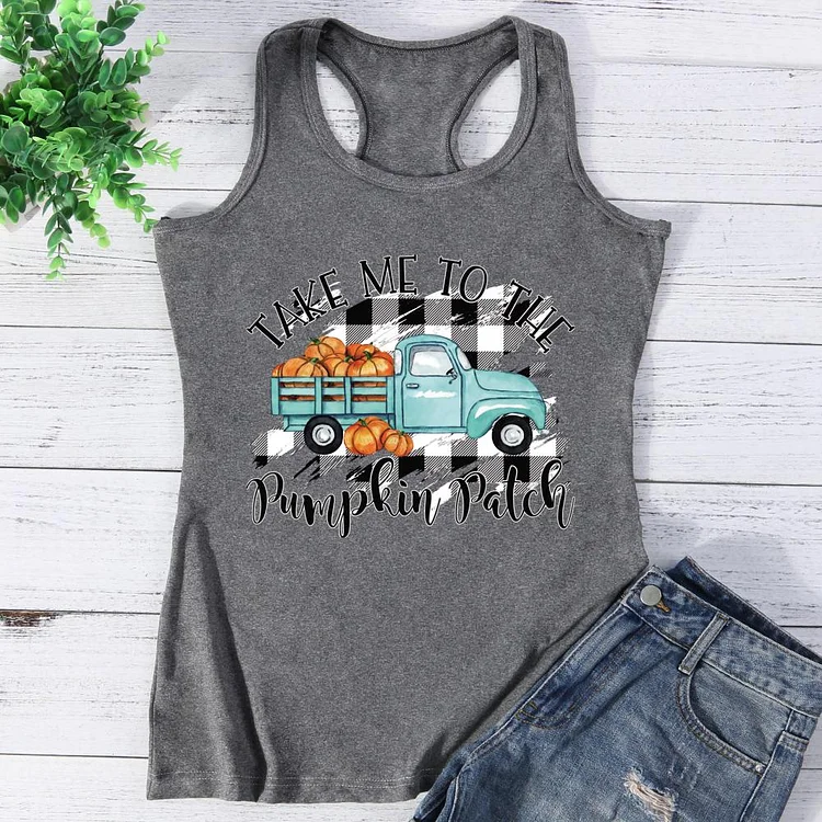 Take me to the pumpkin patch Vest Top-Annaletters