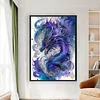 Purple Dragon-11CT Stamped Cross Stitch 50*70cm(Big Size)