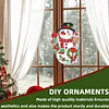 Peinture en diamant maison lampe de nuit de No&euml;l en LED de No&euml;l (bonhomme de neige couronne)