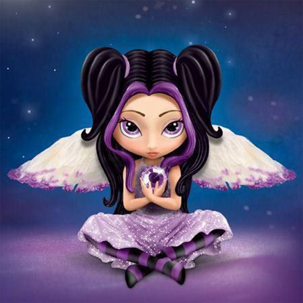

30*30CM - Flower Fairy - Round Drill Diamond Painting, 501 Original