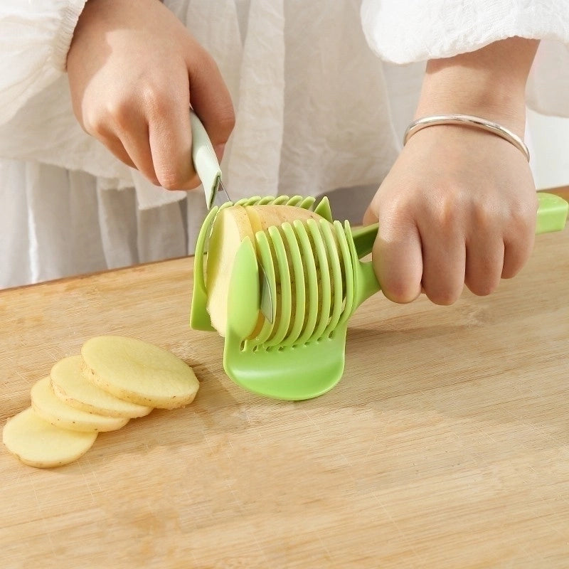 Minimalist Solid Color Plastic Fruit Cutter 1 Piece