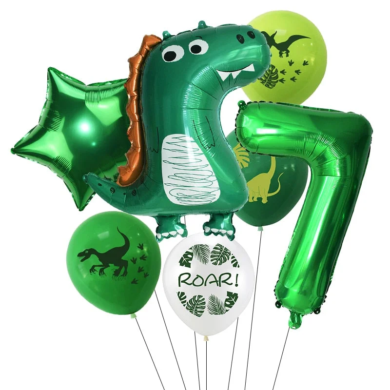 Dinosaur Theme Party Dinosaur Balloon Disposable Tableware Set Kids Boy Birthday Party Decoration Jungle Party Baby Shower Favor