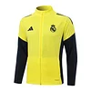 25/26 Real Madrid yellow long zipper Training Jacket Set