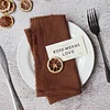 42 x 42cm Gentle Wedding Event Resturant Raw Edge Napkins