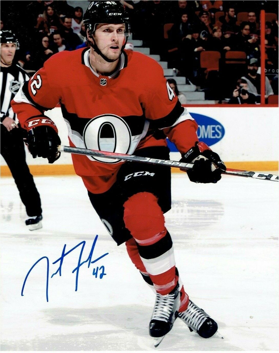 JUSTIN FALK autographed SIGNED OTTAWA SENATORS 8X10 Photo Poster painting