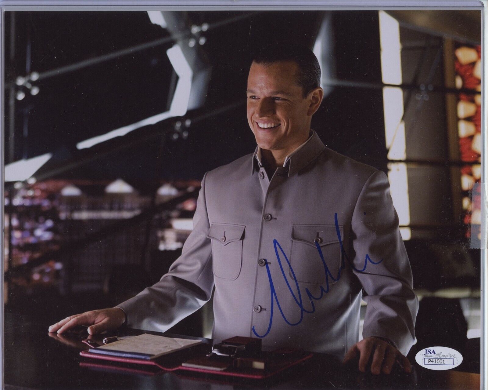 MATT DAMON 8x10 Photo Poster painting Signed Autographed Auto JSA Bourne Supremacy