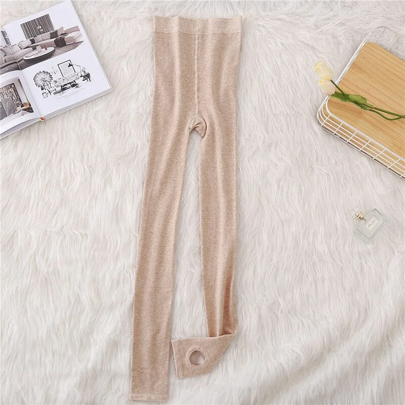 Women Winter Warm Leggings High Waist Woman Casual Faux Velvet Legging Thick Slim Fashion Skinny Stretch Fleece Thermal Pants