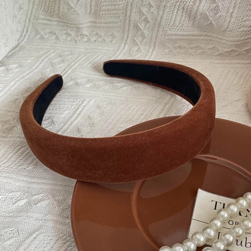 Elegant Retro Solid Color Cloth Hair Band