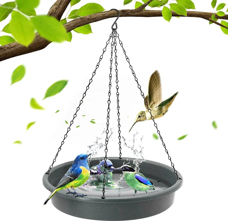 Hanging bird bath bird bath feeder