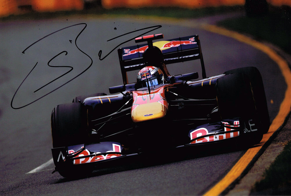 Sebastien Buemi SIGNED Autograph Toro Rosso 12x8 Photo Poster painting AFTAL COA F1 Grand Prix