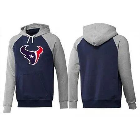 Houston Texans Logo Pullover Hoodie Dark Blue & Grey