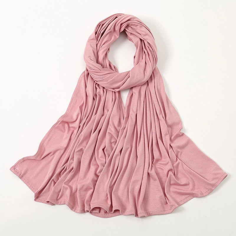 Hot New Solid Color Mercerized Cotton Jersey Scarf Soft Scarf Spot