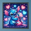 Lilo & stitch - runder Bohrer Diamantmalerei - 40*40cm