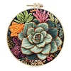 4 Set Succulent Series- Embroidery Kits
